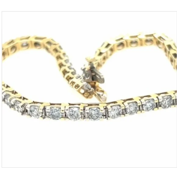 14K 5.50 Carats DIAMONDS 8" Truly Gorgeous Luxury - Picture 4 of 7